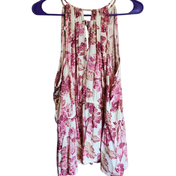 Old Navy Floral Pink and White Sleeveless Top - Picture 2 of 4